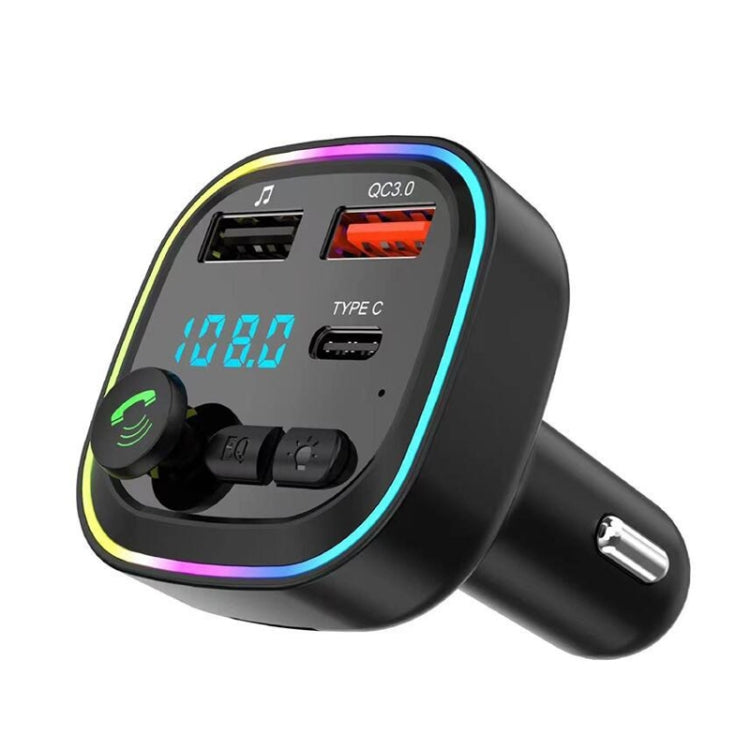 P4-QC3.0 Car MP3 Bluetooth Hands-free Player Car FM Transmitter - Bluetooth Car Kits by PMC Jewellery | Online Shopping South Africa | PMC Jewellery | Buy Now Pay Later Mobicred