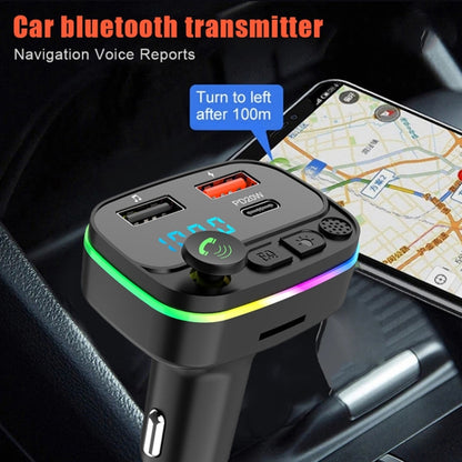 P4-QC3.0 Car MP3 Bluetooth Hands-free Player Car FM Transmitter - Bluetooth Car Kits by PMC Jewellery | Online Shopping South Africa | PMC Jewellery | Buy Now Pay Later Mobicred