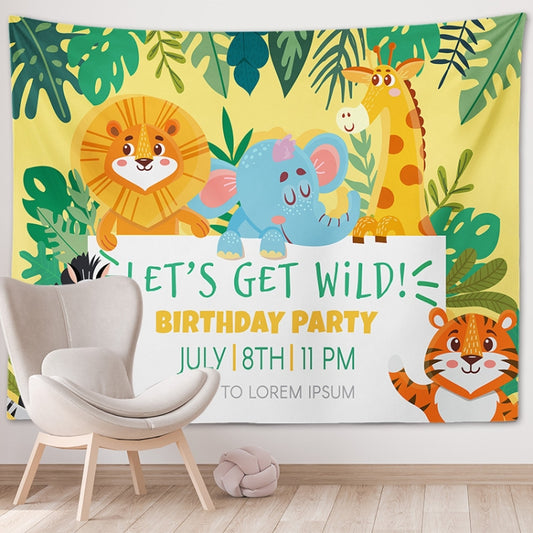 Happy Birthday Photo Backdrop Party Decoration Tapestry, Size: 150x130cm(GT56-7) - Cartoon by PMC Jewellery | Online Shopping South Africa | PMC Jewellery | Buy Now Pay Later Mobicred