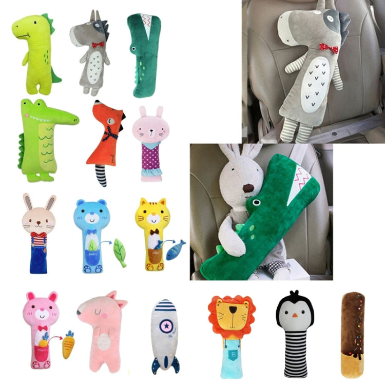 50cm Children Car Belt Cartoon Shoulder Protector Pillow(Fox) - Seat Belts & Padding by PMC Jewellery | Online Shopping South Africa | PMC Jewellery | Buy Now Pay Later Mobicred