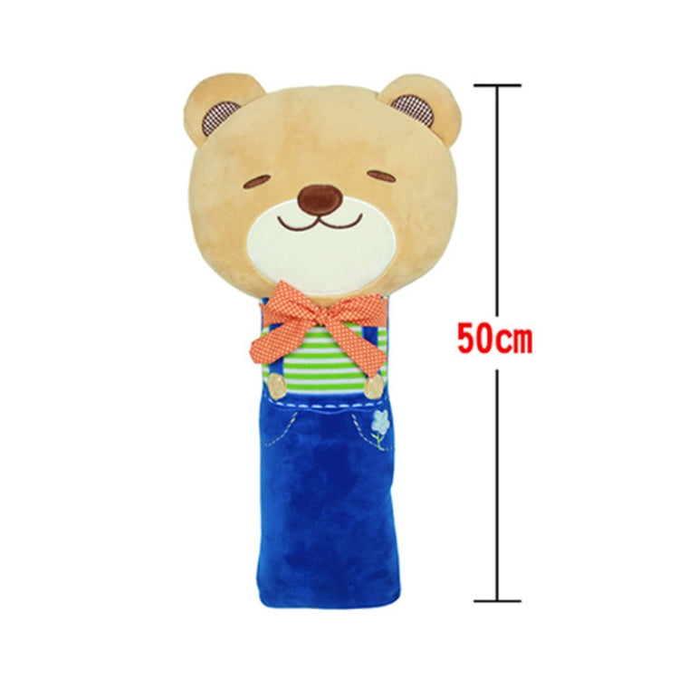 50cm Children Car Belt Cartoon Shoulder Protector Pillow(Bear) - Seat Belts & Padding by PMC Jewellery | Online Shopping South Africa | PMC Jewellery | Buy Now Pay Later Mobicred