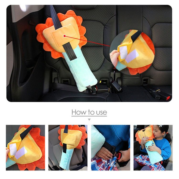 50cm Children Car Belt Cartoon Shoulder Protector Pillow(Bear) - Seat Belts & Padding by PMC Jewellery | Online Shopping South Africa | PMC Jewellery | Buy Now Pay Later Mobicred