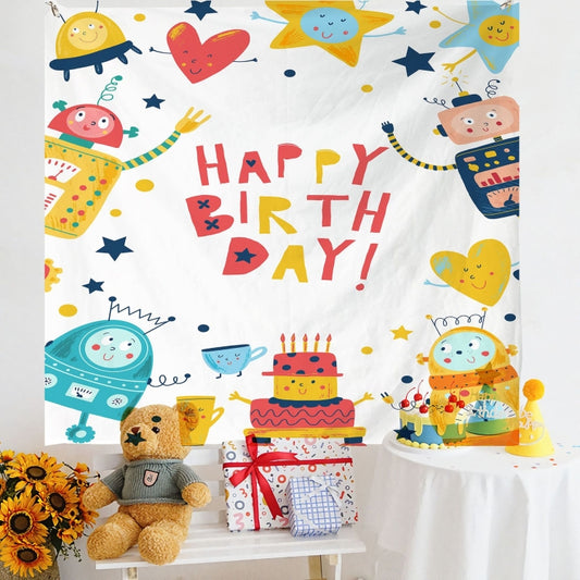 Birthday Layout Hanging Cloth Children Photo Wall Cloth, Size: 150x180cm Velvet(1) - Cartoon by PMC Jewellery | Online Shopping South Africa | PMC Jewellery | Buy Now Pay Later Mobicred