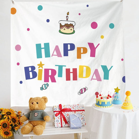 Birthday Layout Hanging Cloth Children Photo Wall Cloth, Size: 150x180cm Velvet(20) - Cartoon by PMC Jewellery | Online Shopping South Africa | PMC Jewellery | Buy Now Pay Later Mobicred