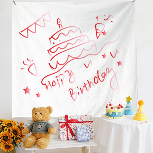 Birthday Layout Hanging Cloth Children Photo Wall Cloth, Size: 150x180cm Velvet(32) - Cartoon by PMC Jewellery | Online Shopping South Africa | PMC Jewellery | Buy Now Pay Later Mobicred