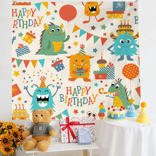 Birthday Layout Hanging Cloth Children Photo Wall Cloth, Size: 150x230cm Velvet(36) - Cartoon by PMC Jewellery | Online Shopping South Africa | PMC Jewellery | Buy Now Pay Later Mobicred