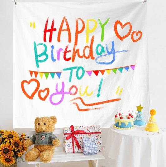 Birthday Layout Hanging Cloth Children Photo Wall Cloth, Size: 150x230cm Velvet(40) - Cartoon by PMC Jewellery | Online Shopping South Africa | PMC Jewellery | Buy Now Pay Later Mobicred