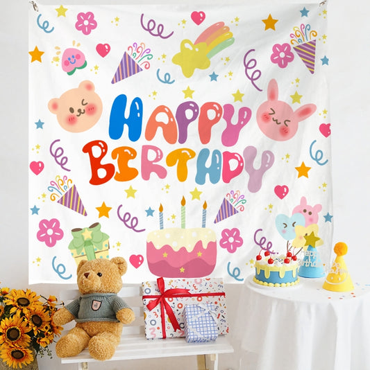 Birthday Layout Hanging Cloth Children Photo Wall Cloth, Size: 180x230cm Velvet(4) - Cartoon by PMC Jewellery | Online Shopping South Africa | PMC Jewellery | Buy Now Pay Later Mobicred