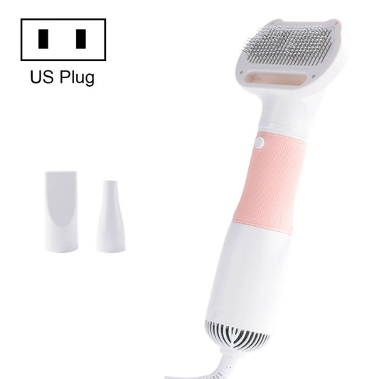 3 in 1 600W Pet Electric High Wind Hair Removal Blowing Combs, Specification: US Plug 110V(Pink) - Brushes & Combs by PMC Jewellery | Online Shopping South Africa | PMC Jewellery | Buy Now Pay Later Mobicred