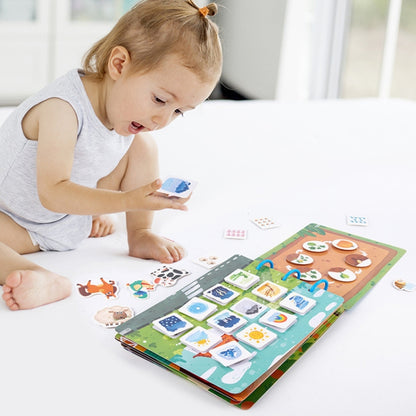 Children Early Teaching Cartoon Intelligence Development Toys Repeatedly Paste Book(Life) - Early Education Toys by PMC Jewellery | Online Shopping South Africa | PMC Jewellery