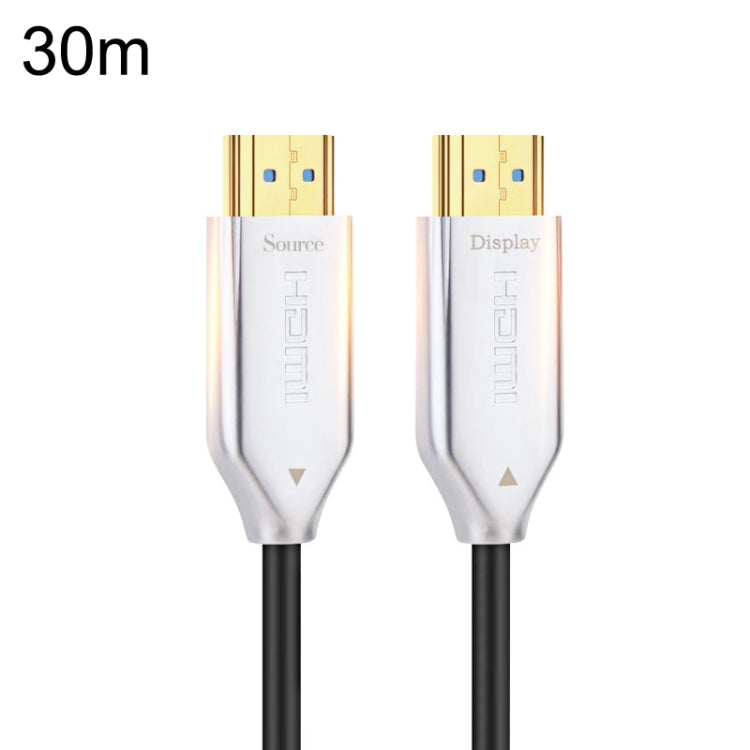 2.0 Version HDMI Fiber Optical Line 4K Ultra High Clear Line Monitor Connecting Cable, Length: 30m(White) - Cable by PMC Jewellery | Online Shopping South Africa | PMC Jewellery