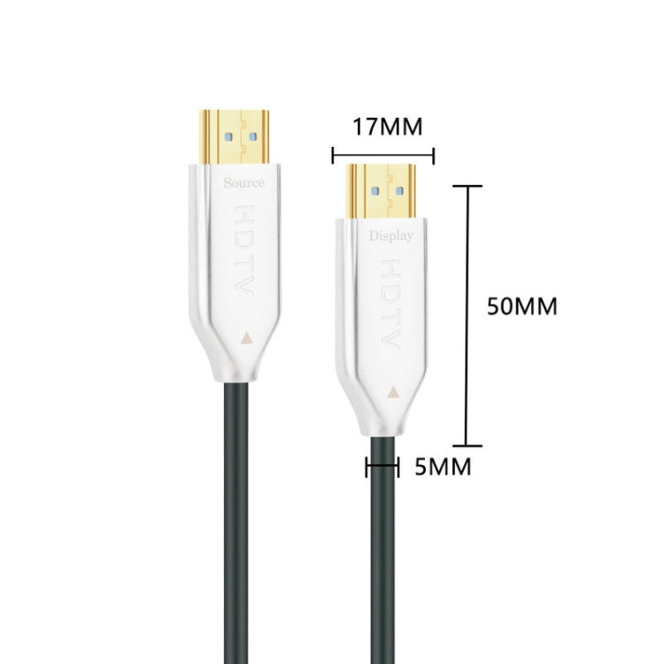 2.0 Version HDMI Fiber Optical Line 4K Ultra High Clear Line Monitor Connecting Cable, Length: 35m(White) - Cable by PMC Jewellery | Online Shopping South Africa | PMC Jewellery | Buy Now Pay Later Mobicred