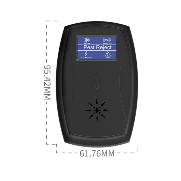 Household Mute Low Power Ultrasonic Insect Repeller, Specification: EU Plug(Black) - Repellents by PMC Jewellery | Online Shopping South Africa | PMC Jewellery | Buy Now Pay Later Mobicred