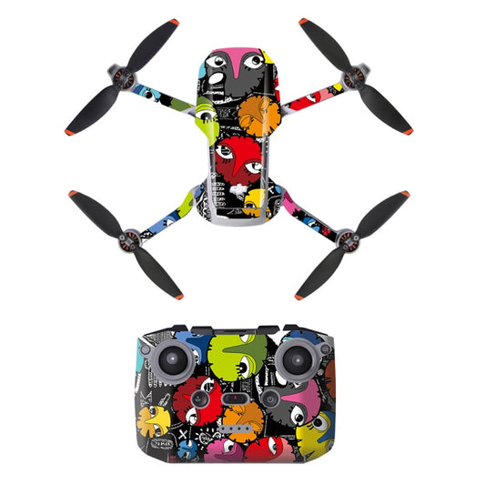 Sunnylife MM2-TZ452 For DJI Mini 2 Waterproof PVC Drone Body + Arm + Remote Control Decorative Protective Stickers Set(Big Eyes Monster) - Stickers by Sunnylife | Online Shopping South Africa | PMC Jewellery | Buy Now Pay Later Mobicred