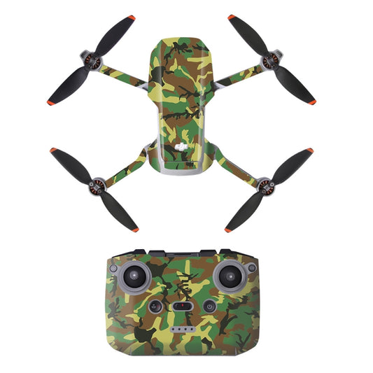 Sunnylife MM2-TZ452 For DJI Mini 2 Waterproof PVC Drone Body + Arm + Remote Control Decorative Protective Stickers Set(Army Green Camouflage) -  by Sunnylife | Online Shopping South Africa | PMC Jewellery | Buy Now Pay Later Mobicred