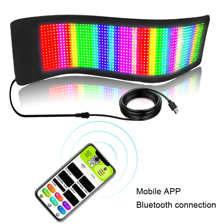 S1664RGB 390x107mm Car LED Flexible Display Cell Phone APP Control Bluetooth Connection - Car Monitor by PMC Jewellery | Online Shopping South Africa | PMC Jewellery | Buy Now Pay Later Mobicred