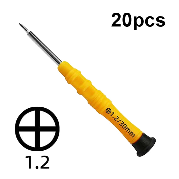 20pcs Mini Screwdriver Anti-Slip Mobile Phone Disassembly Maintenance Tools, Series: 1.2 Phillips - Screwdriver by PMC Jewellery | Online Shopping South Africa | PMC Jewellery