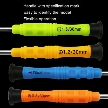 20pcs Mini Screwdriver Anti-Slip Mobile Phone Disassembly Maintenance Tools, Series: 1.2 Phillips - Screwdriver by PMC Jewellery | Online Shopping South Africa | PMC Jewellery