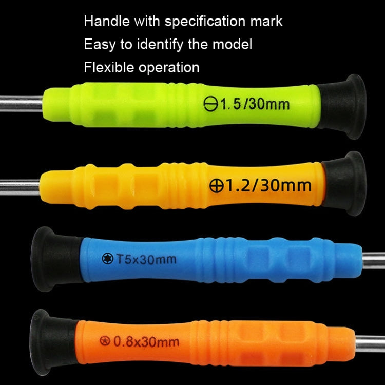 20pcs Mini Screwdriver Anti-Slip Mobile Phone Disassembly Maintenance Tools, Series: 1.2 Five Star - Screwdriver by PMC TechLife | Online Shopping South Africa | PMC TechLife