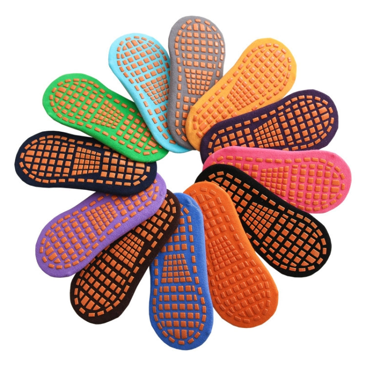 4pairs Trampoline Socks Dotted Rubber Non-slip Floor Socks Yoga Socks, Size:  5-12 Years Old(Coffee) - Yoga Socks & Shoes by PMC Jewellery | Online Shopping South Africa | PMC Jewellery