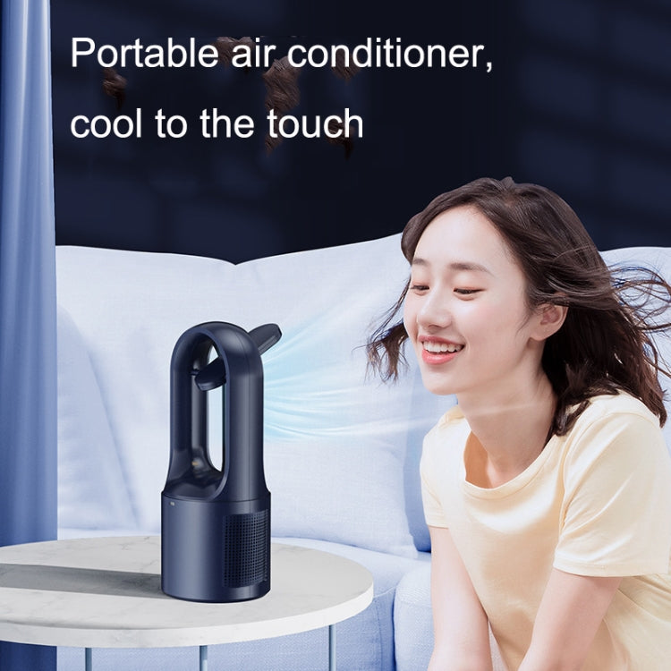 X25 Iron Gray Student Dormitory Bedside Small USB Charging Platform Light Desktop Bladeless Quiet Fan - Electric Fans by PMC Jewellery | Online Shopping South Africa | PMC Jewellery | Buy Now Pay Later Mobicred