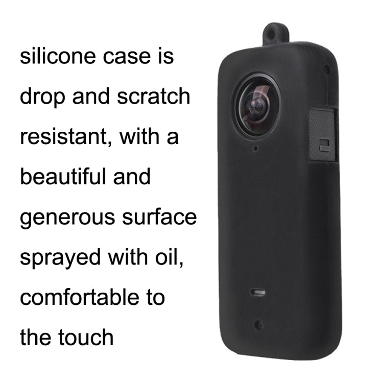 For Insta360 One X2 Sunnylife ST-Q9420 Silicone Protective Case Black Lens Screen Case - Case & Bags by Sunnylife | Online Shopping South Africa | PMC Jewellery | Buy Now Pay Later Mobicred