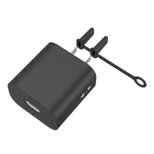 For Apple Series 18W&20W AC01 Charger Silicone Protective Cover(Black) - Cable Organizer by PMC Jewellery | Online Shopping South Africa | PMC Jewellery | Buy Now Pay Later Mobicred