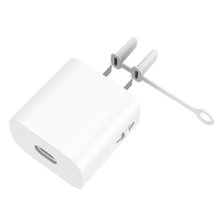 For Apple Series 18W&20W AC01 Charger Silicone Protective Cover(White) - Cable Organizer by PMC Jewellery | Online Shopping South Africa | PMC Jewellery | Buy Now Pay Later Mobicred