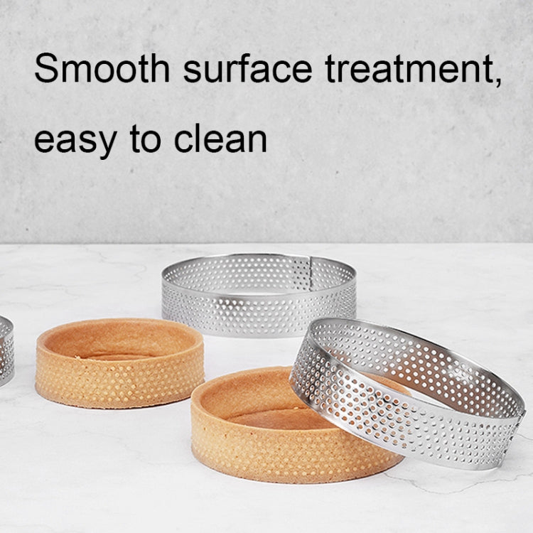 BN1006 Stainless Steel Mousse Circle Thickened Perforated Cake Mold DIY Baking Tools, Specification: Rectangle 4.7 inches - Food Molds by PMC TechLife | Online Shopping South Africa | PMC TechLife