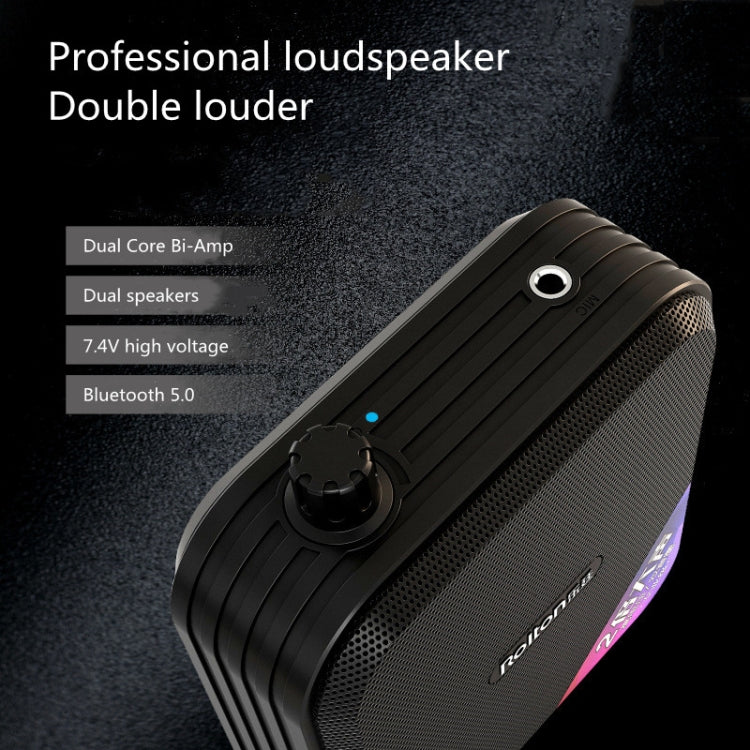 Rolton K600  7.4V Bluetooth Wireless Audio Speaker Megaphone Voice Amplifier With Transmitter(Green) - Microphone by PMC TechLife | Online Shopping South Africa | PMC TechLife | Buy Now Pay Later Mobicred