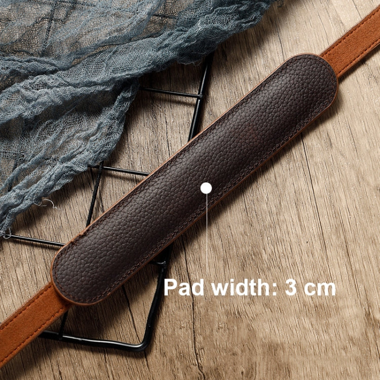 Outdoor Photography Cowhide Leather Camera Shoulder Hanging Neck Winding Strap, Spec: Split Leather (Coffee) - Camera Strap by PMC TechLife | Online Shopping South Africa | PMC TechLife | Buy Now Pay Later Mobicred