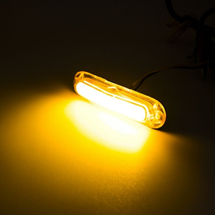 4pcs MK-162 6LED Light Guide Side Light 10-30V Trailer Side Tail Light(Yellow) - Warning Lights by PMC TechLife | Online Shopping South Africa | PMC TechLife | Buy Now Pay Later Mobicred