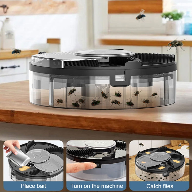 S008 Automatic Fly Killer Silent USB Household Fly Trap, Spec: Charging Type (Black) - Repellents by PMC TechLife | Online Shopping South Africa | PMC TechLife | Buy Now Pay Later Mobicred