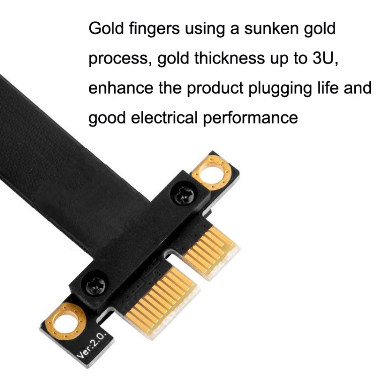 PCI-E 3.0 1X 90 Degrees Graphics Card / Wireless Network Card Extension Cable, Cable Length: 20cm - PCIE Cable by PMC TechLife | Online Shopping South Africa | PMC TechLife | Buy Now Pay Later Mobicred