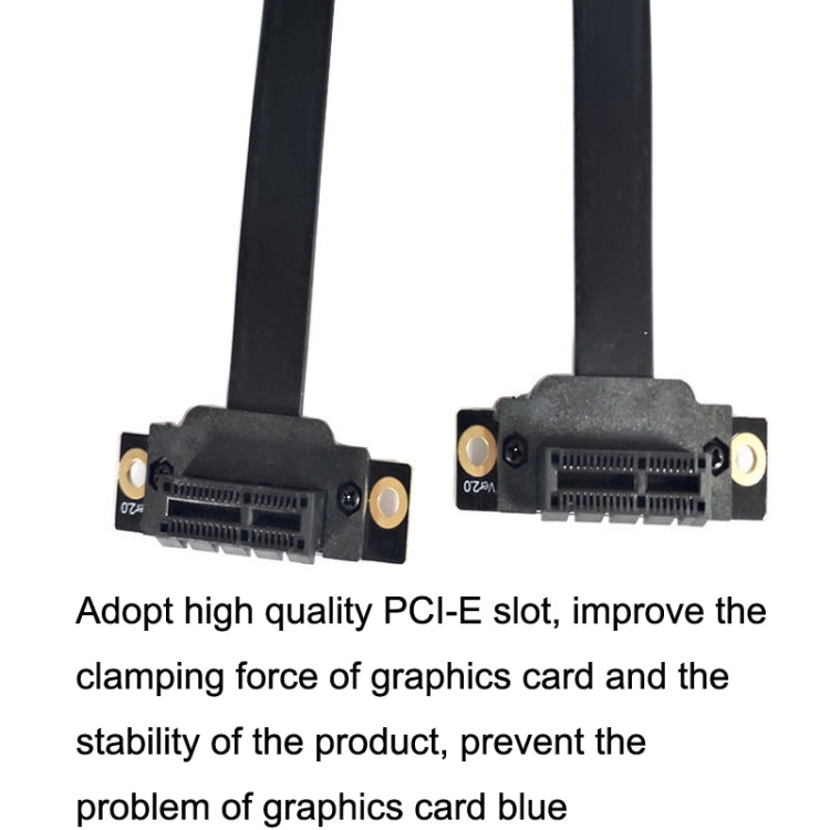 PCI-E 3.0 1X 90 Degrees Graphics Card / Wireless Network Card Extension Cable, Cable Length: 40cm - PCIE Cable by PMC Jewellery | Online Shopping South Africa | PMC Jewellery | Buy Now Pay Later Mobicred