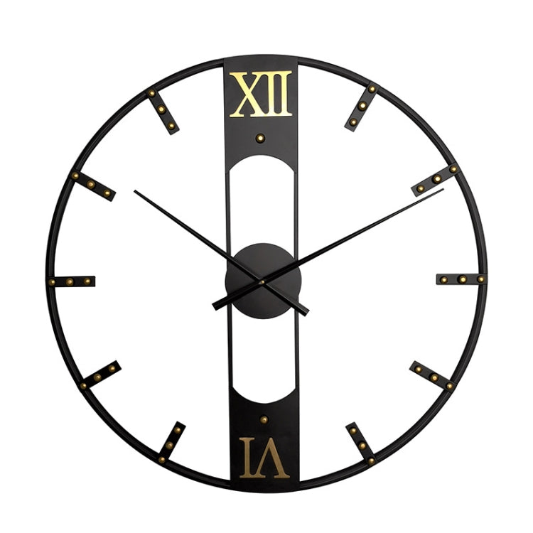 YX8836 Home Decor Wall Clock Wrought Iron Rivet Scale Silent Clock, Size: 60cm - Wall Clock by PMc TechLife | Online Shopping South Africa | PMc TechLife | Buy Now Pay Later Mobicred