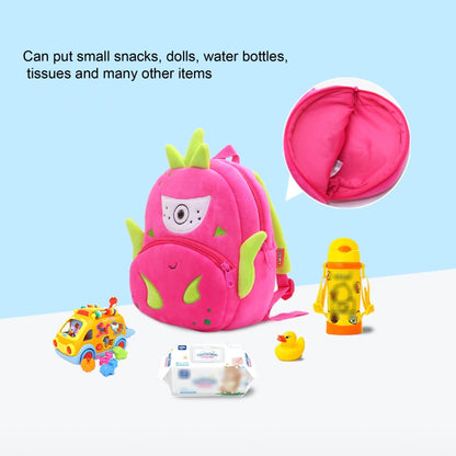 Vegetable Fruit Series Cartoon Plush Kids Backpack Children School Bags(Cactus) - Kids Bags by PMC Jewellery | Online Shopping South Africa | PMC Jewellery