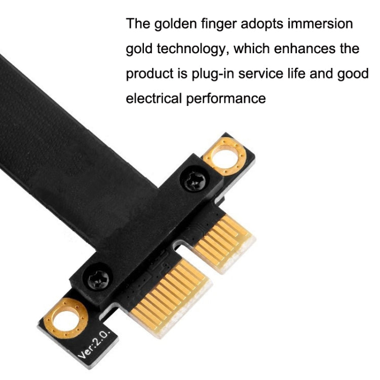 PCI-E 3.0 1X 180-degree Graphics Card Wireless Network Card Adapter Block Extension Cable, Length: 40cm - PCIE Cable by PMC Jewellery | Online Shopping South Africa | PMC Jewellery | Buy Now Pay Later Mobicred