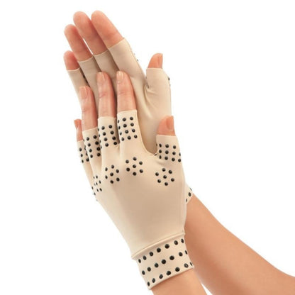 Dispensing Half Finger Non-slip Pressure Gloves Joint Training Sports Gloves, Free Size(Skin Color Black Dots) - Cycling Gloves by PMC Jewellery | Online Shopping South Africa | PMC Jewellery