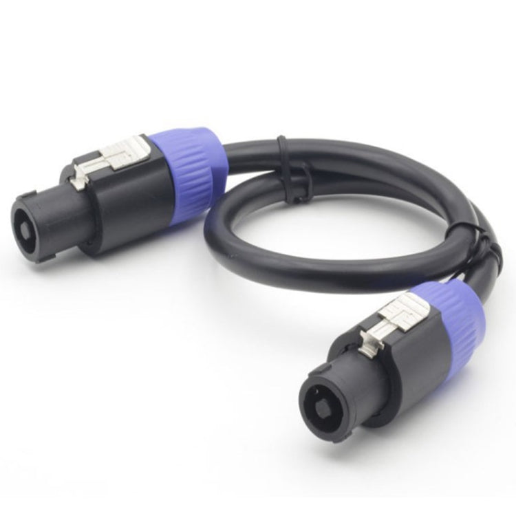 Male To Male Four Core Ohm Cable Audio Cable Ring Stage Speaker Cable 15m(Blue Black) - Microphone Audio Cable & Connector by PMC Jewellery | Online Shopping South Africa | PMC Jewellery | Buy Now Pay Later Mobicred