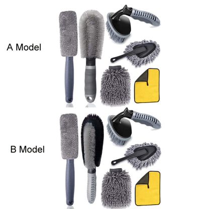 6pcs/Set Gloves Dusting Tire Brush Car Cleaning Brush Set(B Model) - Car washing supplies by PMC Jewellery | Online Shopping South Africa | PMC Jewellery | Buy Now Pay Later Mobicred