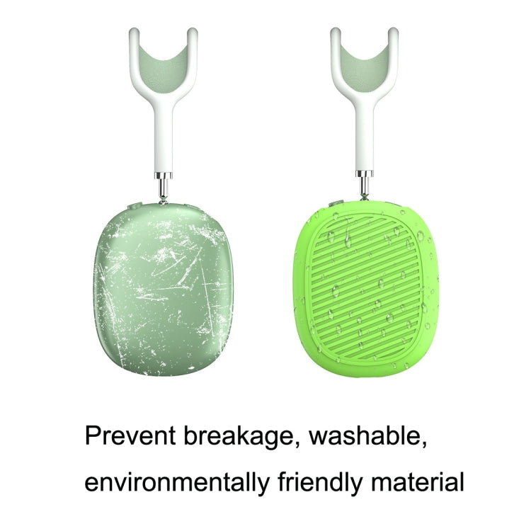 T2 For Apple AirPods Max 1pair Bluetooth Headset Anti-Fall Silicone Protective Case(Luminous Green) - For AirPods Max by PMC Jewellery | Online Shopping South Africa | PMC Jewellery