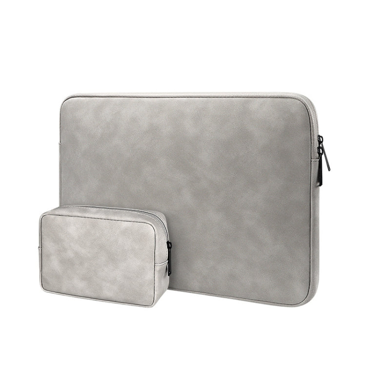 ND12 Lambskin Laptop Lightweight Waterproof Sleeve Bag, Size: 13.3 inches(Gray with Bag) - 13.3 inch by PMC Jewellery | Online Shopping South Africa | PMC Jewellery | Buy Now Pay Later Mobicred