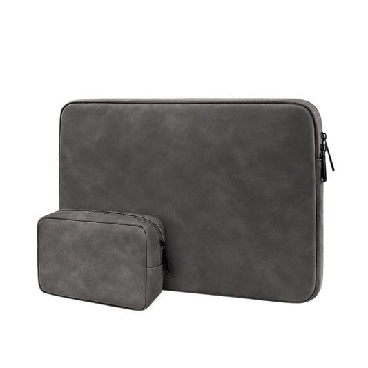 ND12 Lambskin Laptop Lightweight Waterproof Sleeve Bag, Size: 13.3 inches(Deep Gray with Bag) - 13.3 inch by PMC Jewellery | Online Shopping South Africa | PMC Jewellery | Buy Now Pay Later Mobicred