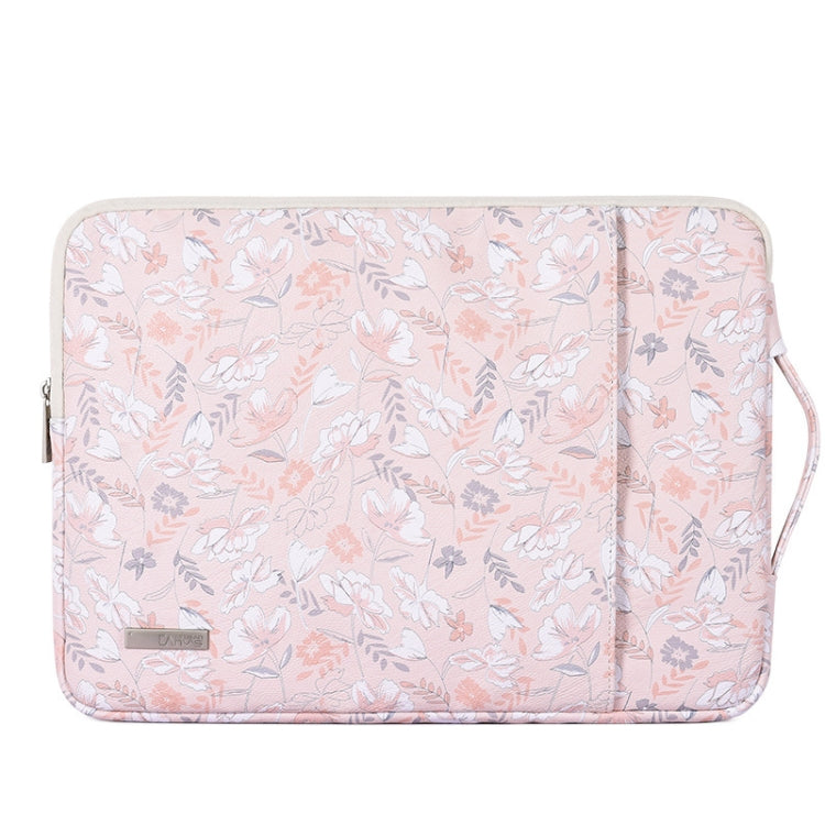 G4-89  PU Laptop Case Tablet Sleeve Bag with Telescoping Handle, Size: 13 Inch(Light Pink) - 13.3 inch by PMC Jewellery | Online Shopping South Africa | PMC Jewellery | Buy Now Pay Later Mobicred