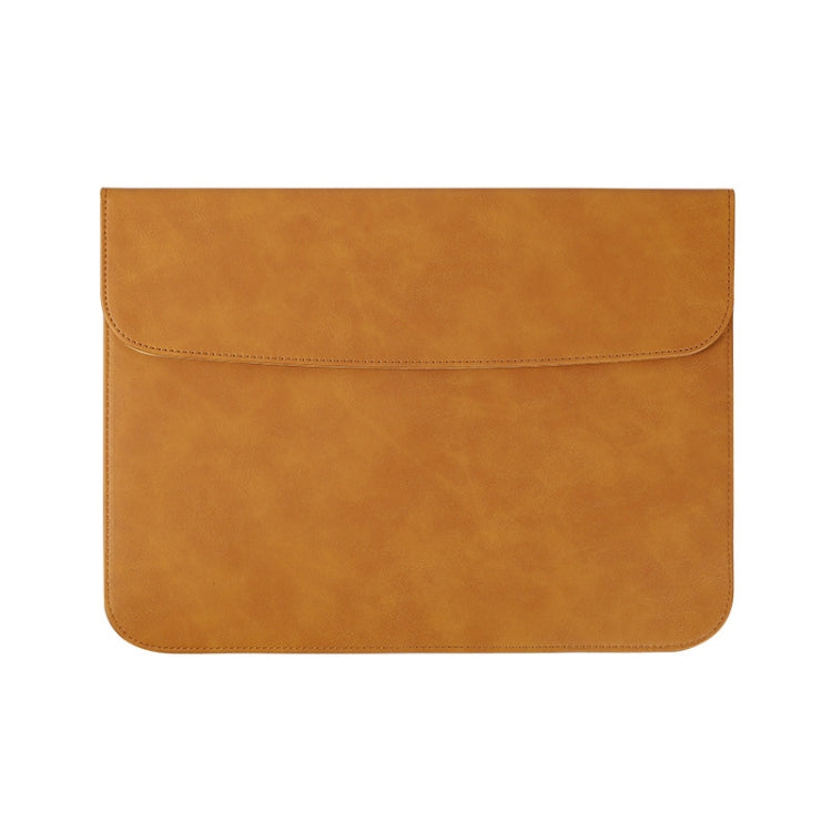 A20 Laptop Bag Magnetic Suction Slim Tablet Case Inner Bag, Size: 15.4/16 inch(Yellow Brown) - 15 inch by PMC Jewellery | Online Shopping South Africa | PMC Jewellery | Buy Now Pay Later Mobicred