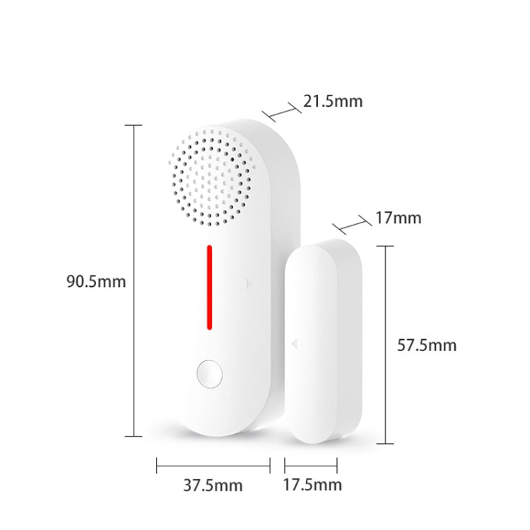 Tuya WiFi Sound And Light Door Magnetic Doors Windows Alarm Scene Linkage APP Reminder - Door Window Alarm by PMC Jewellery | Online Shopping South Africa | PMC Jewellery