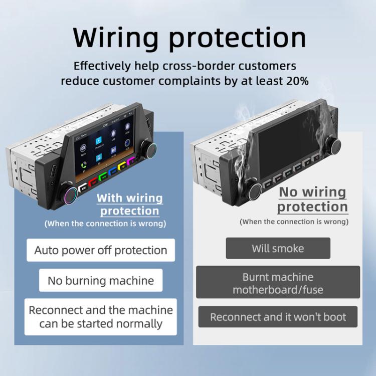 4.7 inch AUTO/CarPlay Navigation Bluetooth FM Radio Car MP5(161C) - Car MP3 & MP4 & MP5 by PMc TechLife | Online Shopping South Africa | PMc TechLife | Buy Now Pay Later Mobicred