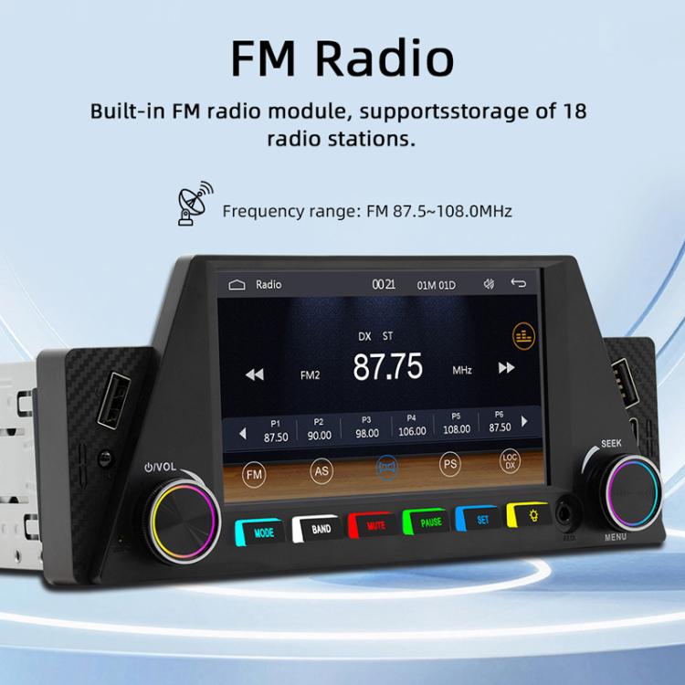 4.7 inch AUTO/CarPlay Navigation Bluetooth FM Radio Car MP5(161C) - Car MP3 & MP4 & MP5 by PMc TechLife | Online Shopping South Africa | PMc TechLife | Buy Now Pay Later Mobicred