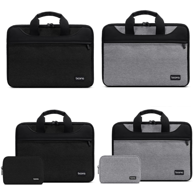 Baona BN-I003 Oxford Cloth Full Open Portable Waterproof Laptop Bag, Size: 11/12 inches(Grey) - 10 - 11 inch by Baona | Online Shopping South Africa | PMC Jewellery | Buy Now Pay Later Mobicred